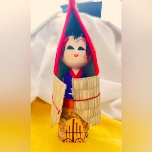 Vintage Japanese Wooden Kokeshi Doll